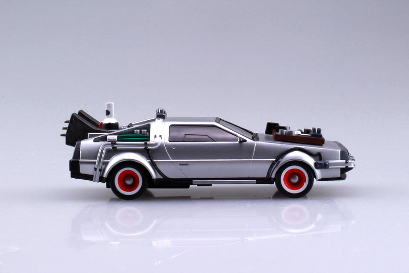Load image into Gallery viewer, Aoshima - 1/43 Scale Back to the Future Part III: Delorean (Rail Road Version) Pull Back Model Kit
