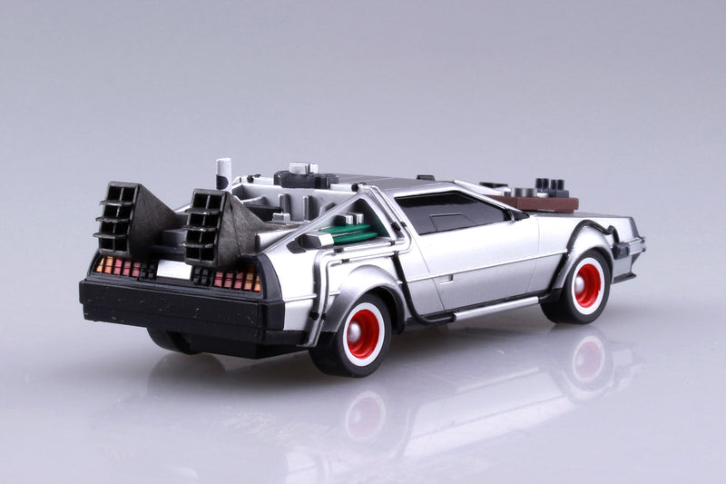 Load image into Gallery viewer, Aoshima - 1/43 Scale Back to the Future Part III: Delorean (Rail Road Version) Pull Back Model Kit
