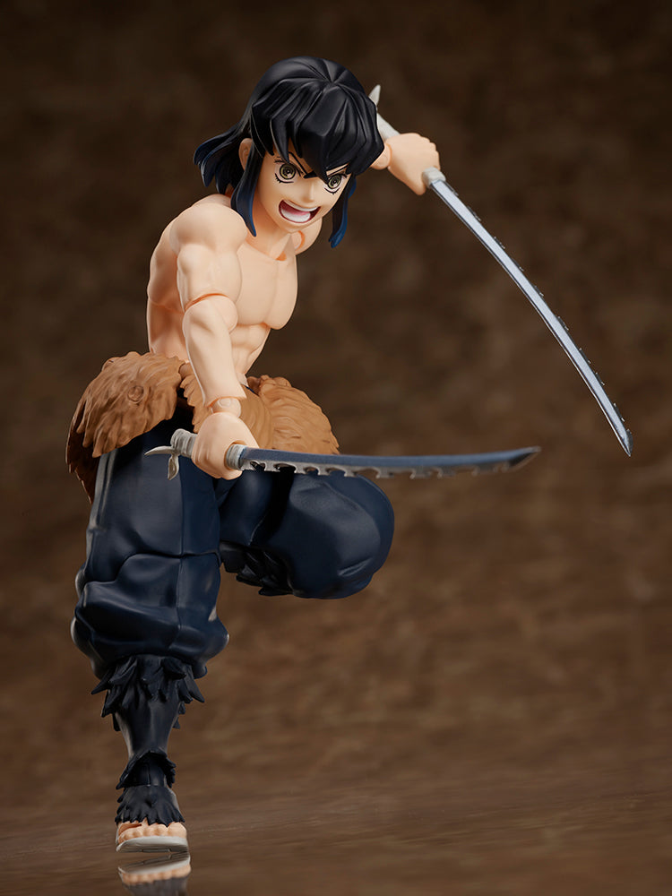 Load image into Gallery viewer, Aniplex - Demon Slayer: Kimetsu No Yaiba [BUZZmod.] - Inosuke Hashibira 1/12 Scale Action Figure
