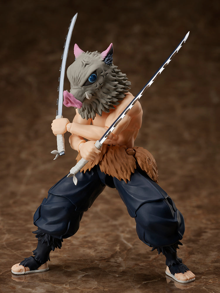 Load image into Gallery viewer, Aniplex - Demon Slayer: Kimetsu No Yaiba [BUZZmod.] - Inosuke Hashibira 1/12 Scale Action Figure
