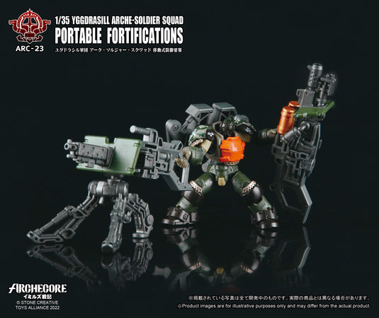 Toys Alliance - Archecore: ARC-23 Yggdrasill ARCHE-SOLDIER Squad Portable Fortifications