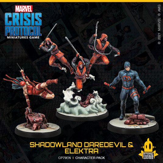 Atomic Mass Games - Marvel Crisis Protocol: Shadowland Daredevil and Elektra with Hand Ninjas