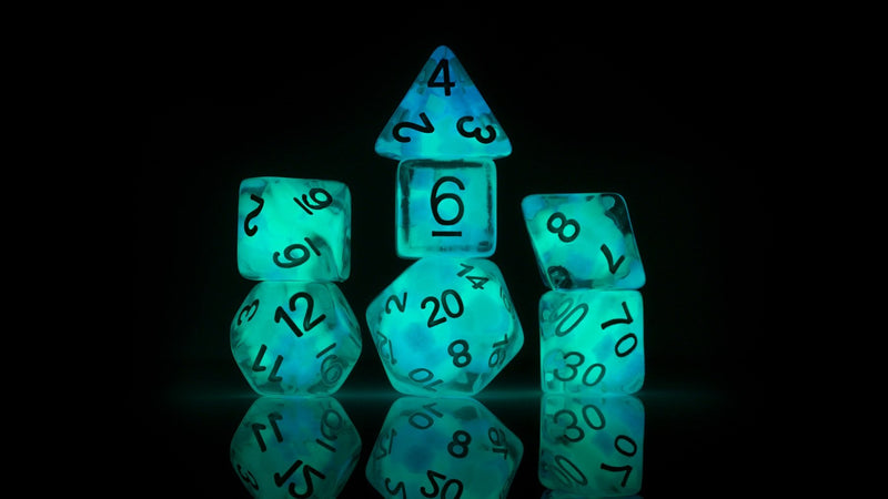 Load image into Gallery viewer, Sirius Dice - Dice Set: Cotton Candy Glowworm
