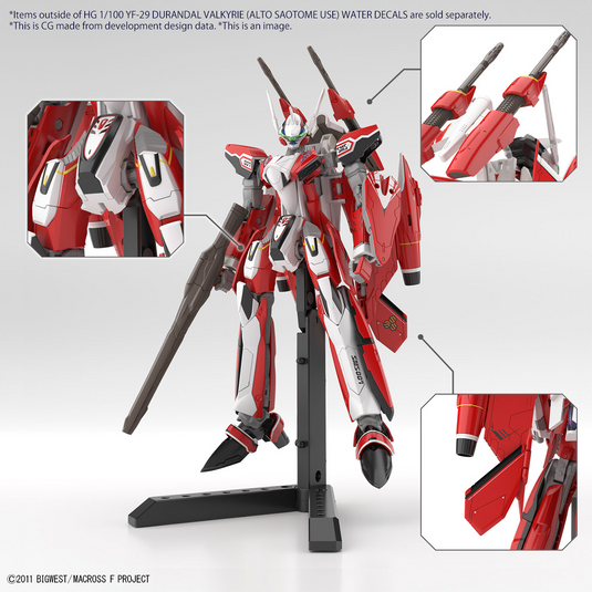 Bandai - HG 1/100 Macross Frontier - YF-29 Water Decals