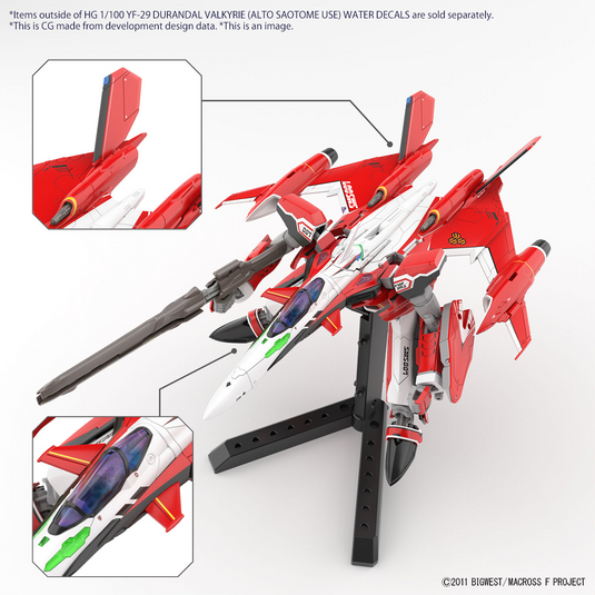 Bandai - HG 1/100 Macross Frontier - YF-29 Water Decals