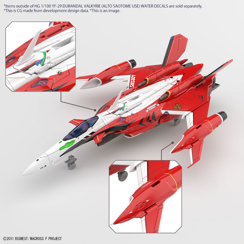 Load image into Gallery viewer, Bandai - HG 1/100 Macross Frontier - YF-29 Water Decals

