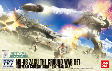 High Grade 1/144 - MS-06 Zaku The Ground War Set