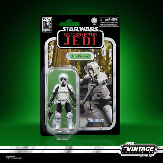 Hasbro - Star Wars: The Vintage Collection: Speeder Bike & Scout Trooper (Return of the Jedi) 3 3/4-Inch Action Figure