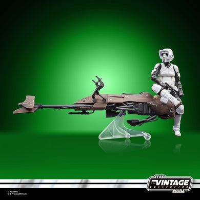 Hasbro - Star Wars: The Vintage Collection: Speeder Bike & Scout Trooper (Return of the Jedi) 3 3/4-Inch Action Figure