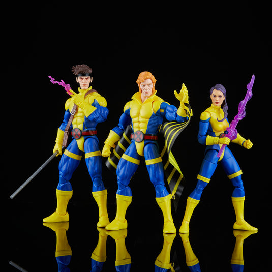 Marvel Legends - X-Men 60th Anniversary: Banshee, Gambit, & Psylocke Set of 3