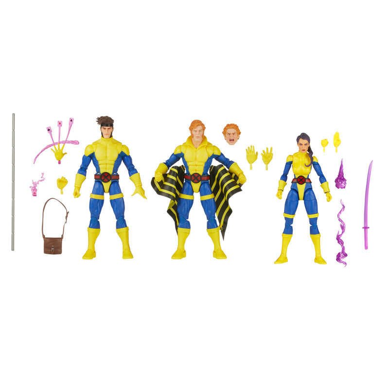 Load image into Gallery viewer, Marvel Legends - X-Men 60th Anniversary: Banshee, Gambit, &amp; Psylocke Set of 3
