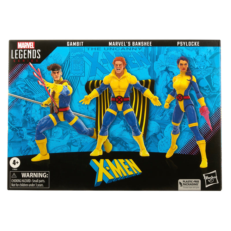 Load image into Gallery viewer, Marvel Legends - X-Men 60th Anniversary: Banshee, Gambit, &amp; Psylocke Set of 3
