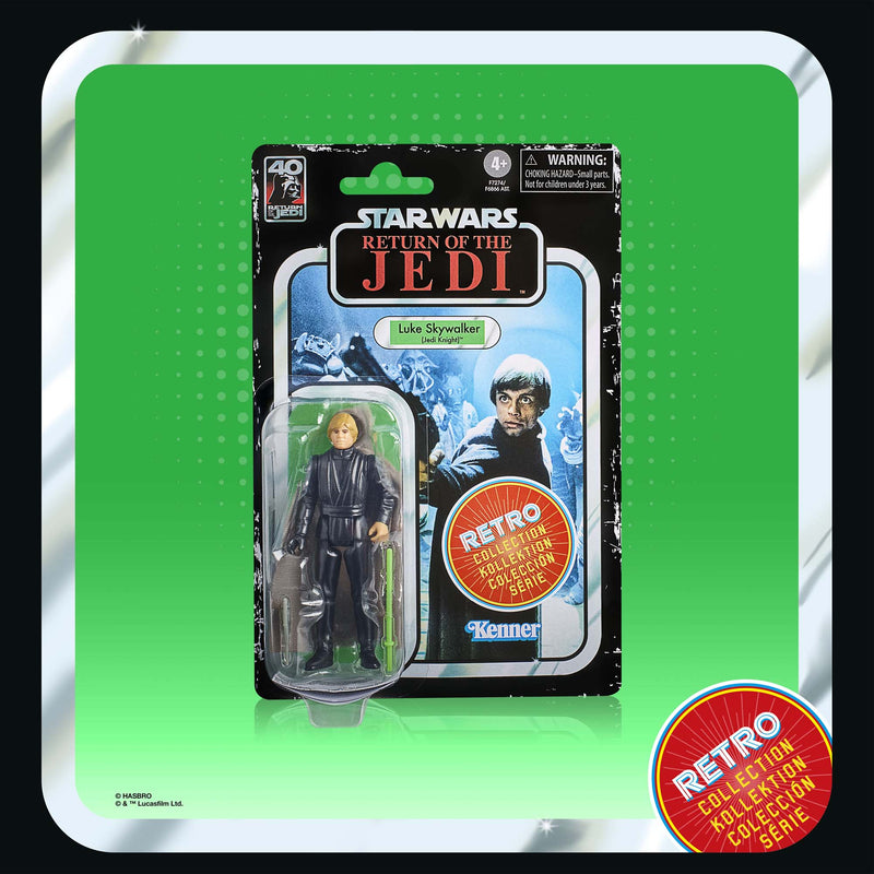Load image into Gallery viewer, Hasbro - Star Wars: The Retro Collection: Luke Skywalker (Jedi Knight) 3 3/4-Inch Action Figure
