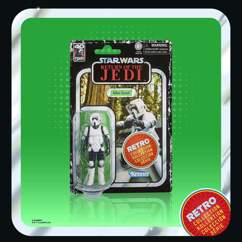 Load image into Gallery viewer, Hasbro - Star Wars: The Retro Collection: Biker Scout 3 3/4-Inch Action Figure

