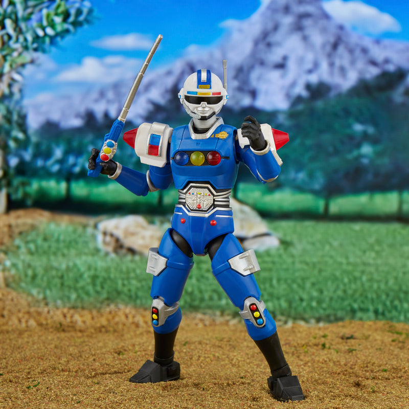 Load image into Gallery viewer, Power Rangers Lightning Collection - Power Rangers Turbo: Deluxe Blue Senturion
