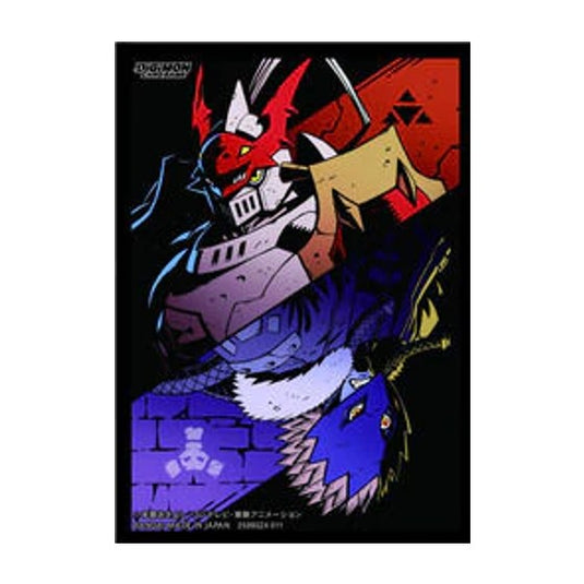 Bandai - Digimon Card Game Official Sleeves: Gallantmon and Beelzemon 60 CT
