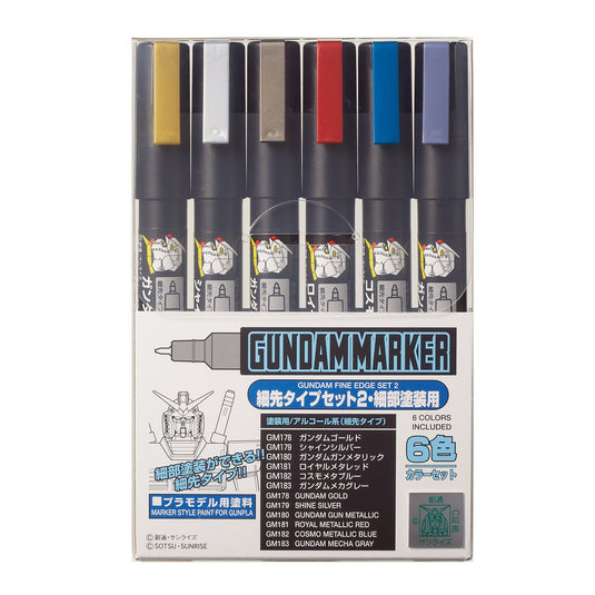 Mr Hobby - Gundam Marker Set - Fine Edge Marker Set 2