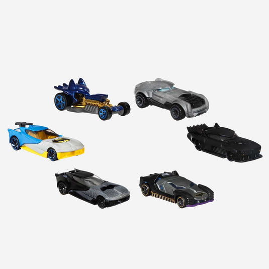 Mattel - Hot Wheels Batman Character Car - Pack of 6