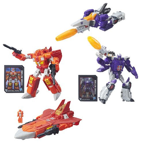 Load image into Gallery viewer, Transformers Generations Titans Return - Voyager Class Galvatron &amp; Sentinel Prime Set of 2
