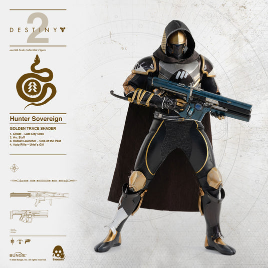 Threezero - Destiny 2 - Hunter Sovereign (Golden Trace Shader)