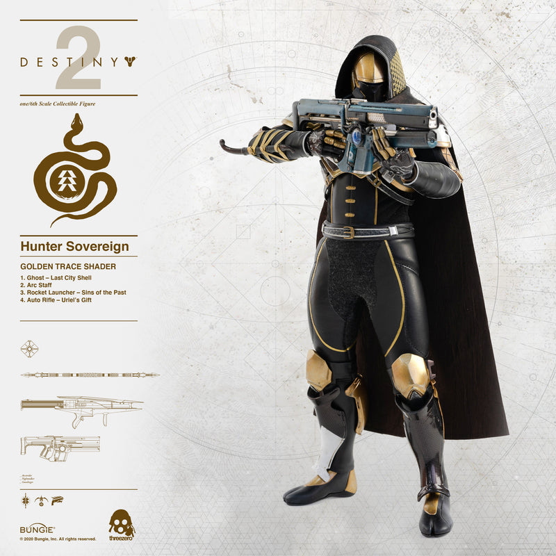 Load image into Gallery viewer, Threezero - Destiny 2 - Hunter Sovereign (Golden Trace Shader)
