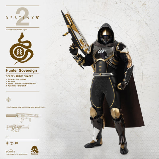 Threezero - Destiny 2 - Hunter Sovereign (Golden Trace Shader)