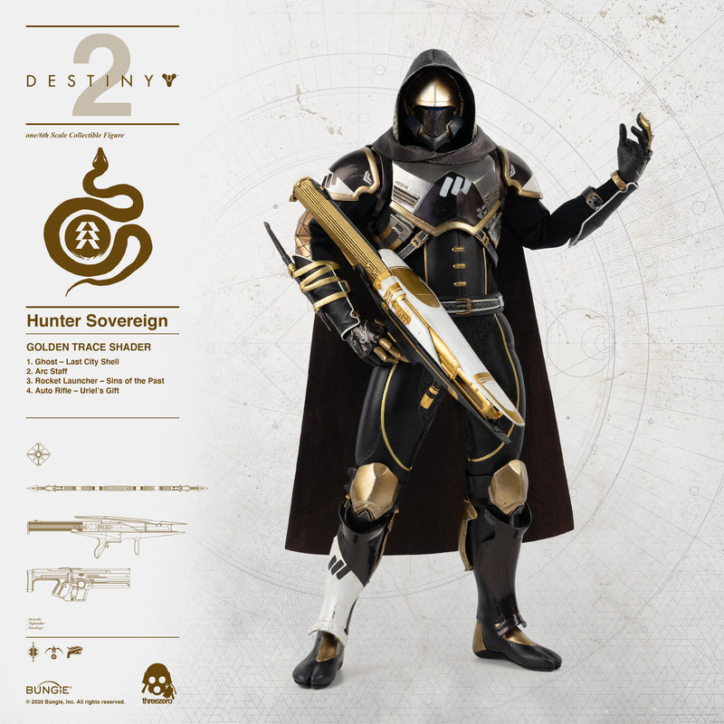 Load image into Gallery viewer, Threezero - Destiny 2 - Hunter Sovereign (Golden Trace Shader)

