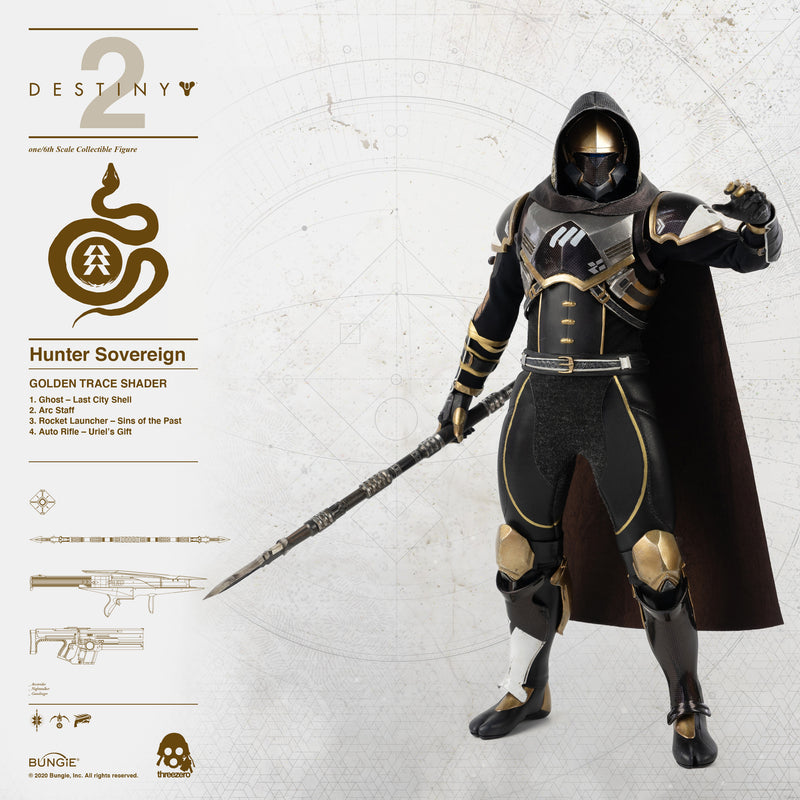 Load image into Gallery viewer, Threezero - Destiny 2 - Hunter Sovereign (Golden Trace Shader)
