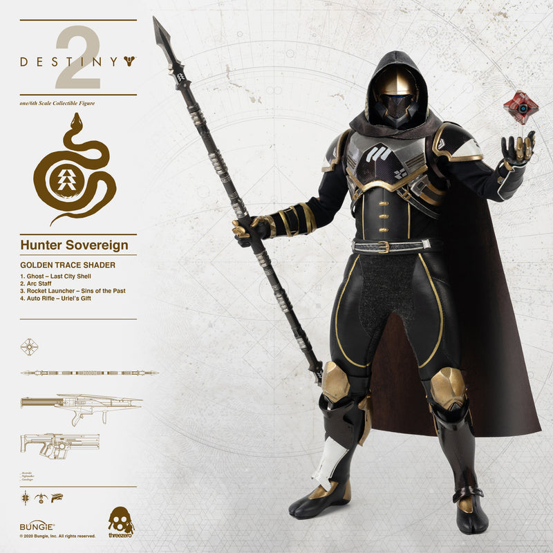 Load image into Gallery viewer, Threezero - Destiny 2 - Hunter Sovereign (Golden Trace Shader)
