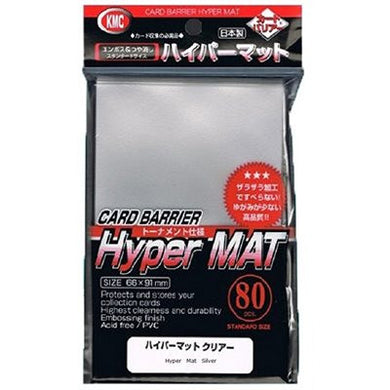 KMC - Hyper Mat Silver - 80 Sleeves