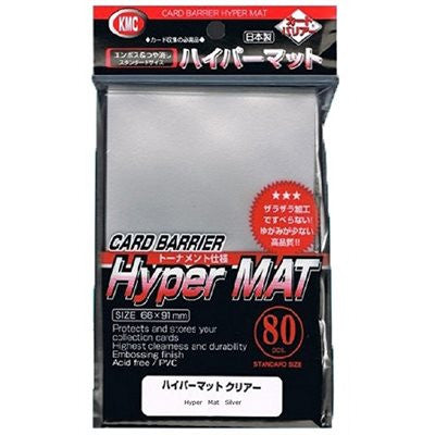 KMC - Hyper Mat Silver - 80 Sleeves