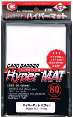 KMC - Hyper Mat White - 80 Sleeves
