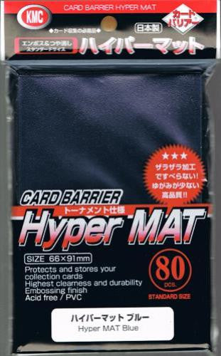 KMC - Hyper Mat Blue - 80 Sleeves