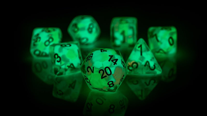 Load image into Gallery viewer, Sirius Dice - Dice Set: Lucky Charms Glowworm
