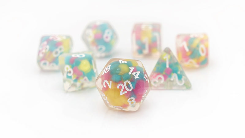 Load image into Gallery viewer, Sirius Dice - Dice Set: Lucky Charms Glowworm
