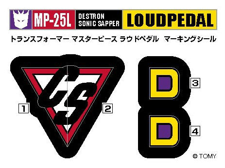 Load image into Gallery viewer, MP-25L - Masterpiece Loud Pedal - Tokyo Toy Show Exclusive
