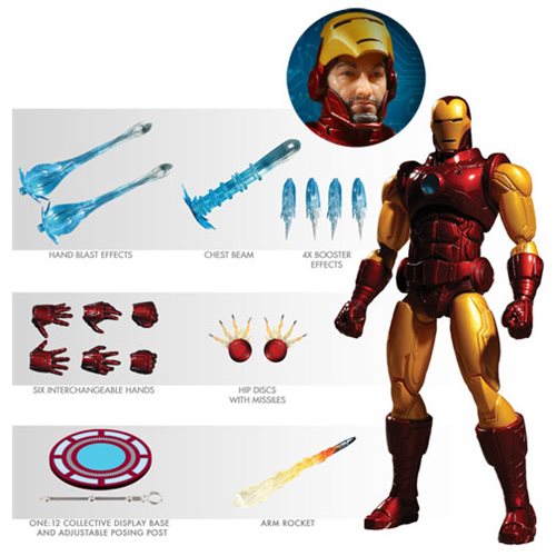 Mezco Toyz - One:12 Iron Man Action Figure
