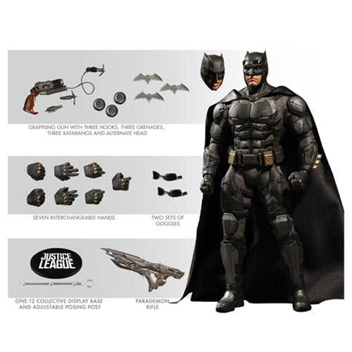 Mezco Toyz - One:12 Justice League Tactical Suit Batman Action Figure