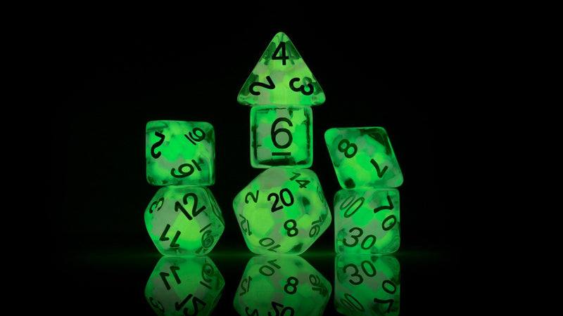 Load image into Gallery viewer, Sirius Dice - Dice Set: Melon Ball Glowworm
