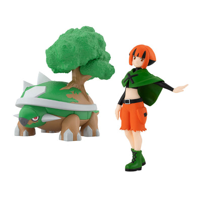 Bandai - Pokemon Scale World - Sinnoh Region Figure: Gardenia & Torterra