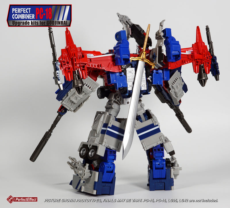 Load image into Gallery viewer, Perfect Effect - PC-18 Perfect Combiner God Jinrai Upgrade Kit
