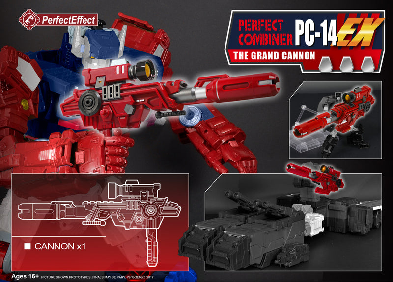 Load image into Gallery viewer, Perfect Effect - PC-14EX Perfect Combiner The Grand Cannon Upgrade Set
