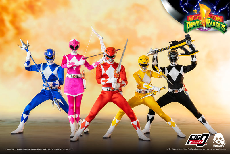 Load image into Gallery viewer, Threezero - Mighty Morphin Power Rangers - Core Rangers and Green Ranger Six-Pack
