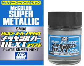 Load image into Gallery viewer, Mr. Color Super Metallic - Plate Silver Next (SM08)
