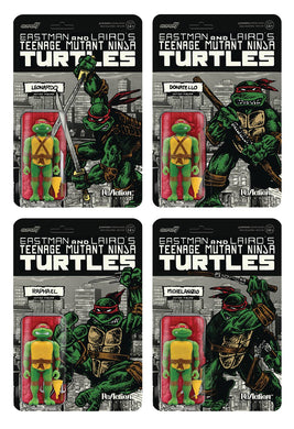 Super 7 - TMNT ReAction: Previews Exclusive Mirage Variant Set of 4