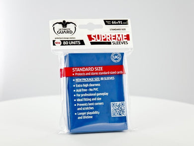Ultimate Guard - Supreme Sleeves 80 Units - Blue
