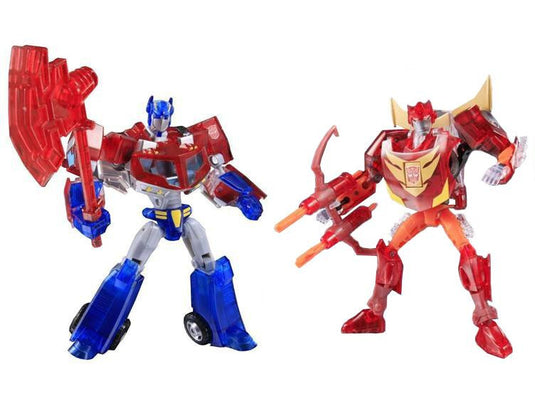 Animated Sons of Cyberton Optimus Prime and Rodimus Crystal Set