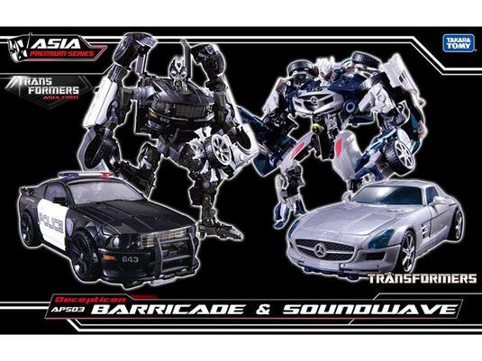 APS-03 Decepticon Barricade & Soundwave Two Pack With Mini Boombox