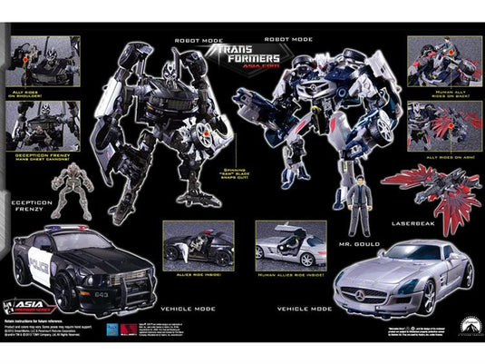 APS-03 Decepticon Barricade & Soundwave Two Pack With Mini Boombox