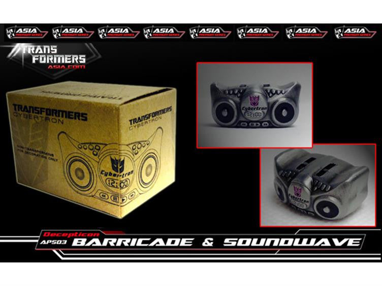 Load image into Gallery viewer, APS-03 Decepticon Barricade &amp; Soundwave Two Pack With Mini Boombox
